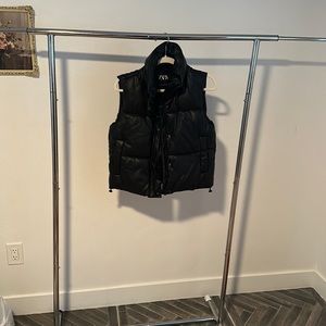 Worn 1x - faux leather. Purchased at Zara in Rome.